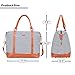 Women's Travel Duffel Bag LOSMILE Carry-on Bag Weekend Tote Bag Overnight Bag (Navy Blue Stripe)