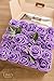 ling's moment Artificial Flowers Lavender Roses 50pcs Real Looking Fake Roses w/Stem for DIY Wedding Bouquets Centerpieces Arrangements Party Baby Shower Home Decorations
