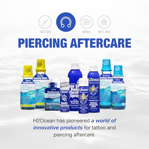 H2Ocean Piercing Aftercare Spray, Sea Salt Keloid & Bump Treatment