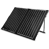 Renogy 100 Watt 12 Volt Portable Solar Panel for Power Station, Foldable 100W Solar Panel Suitcase with Adjustable Kickstand,