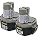 Makita 194157-8 1434 14.4-Volt 2-3/5-Amp Hour NiMH Pod Style Battery, 2-Pack primary