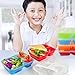 Premium Happy Lunch Boxes with Spoon and Fork - Food Containers  - Kids Adults - Set of 8