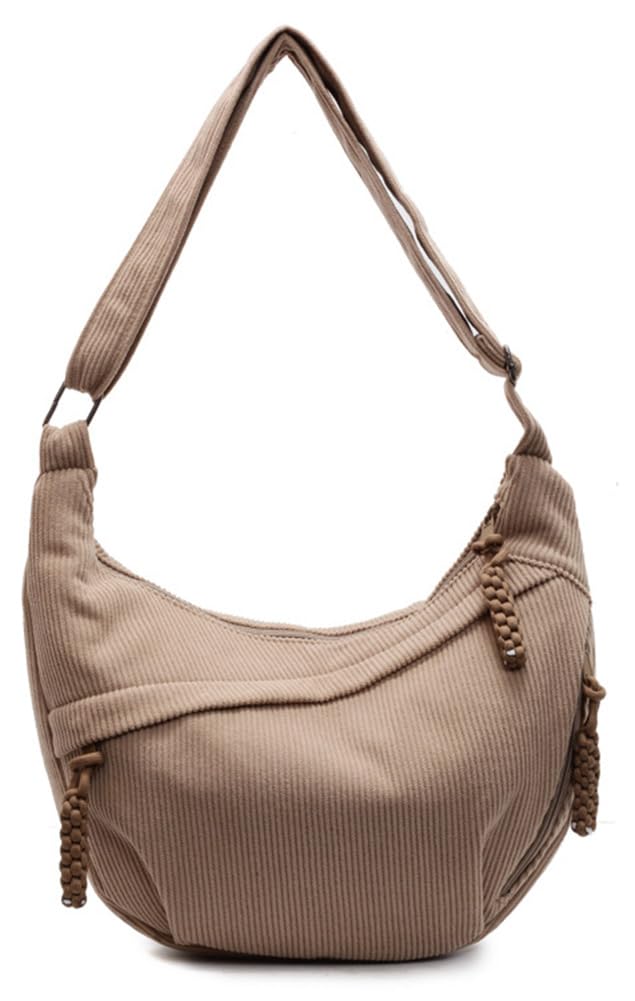 Photo 1 of **MINOR DAMAGE**
Corduroy Crossbody Bags for Women Slouchy Shoulder Purse Crescent Cross Body Bag Multiple Sling Bag Dumpling Handbag