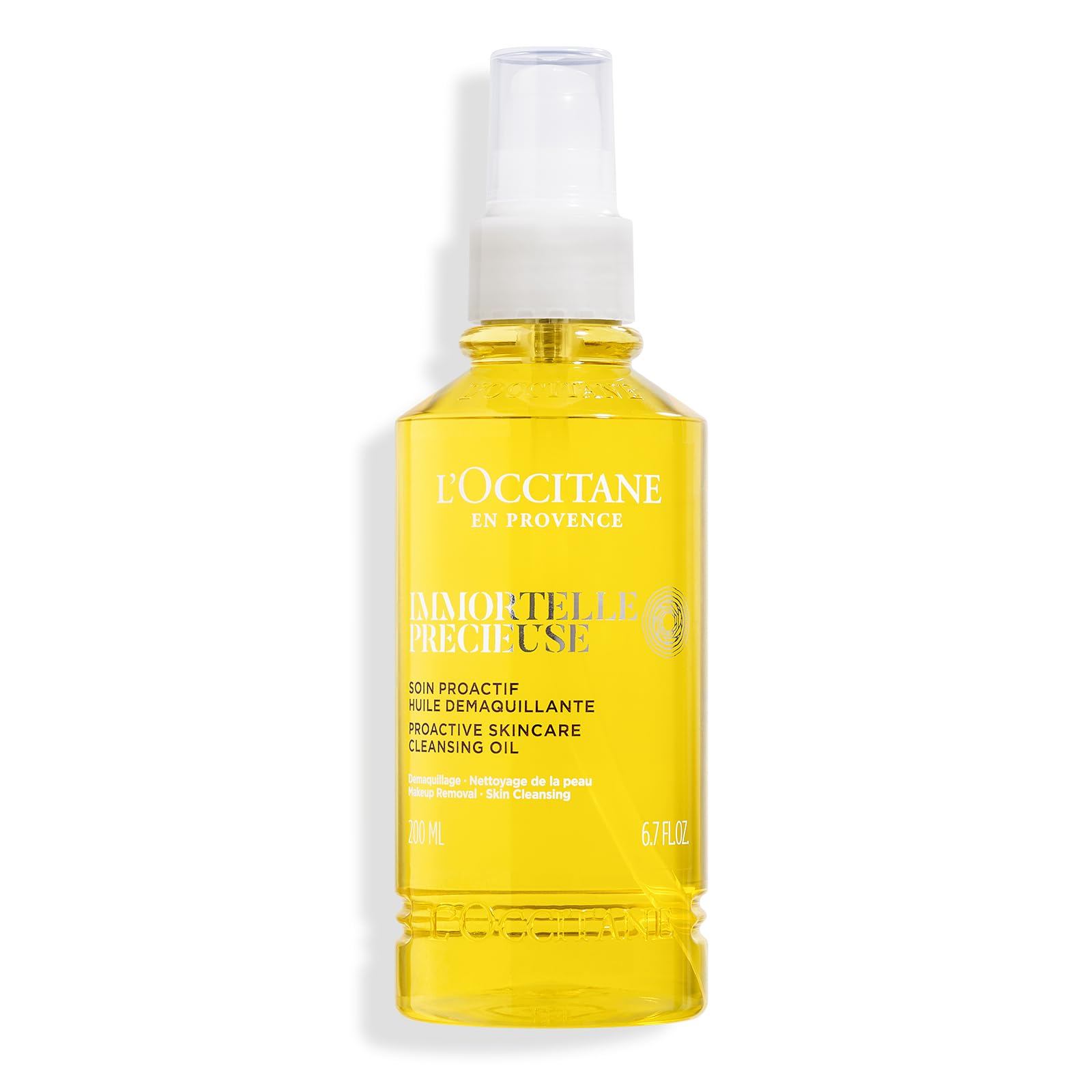 L'OCCITANE - Immortelle Precious Cleansing Oil - 200 ml - Removes make-up, even waterproof - Made in France