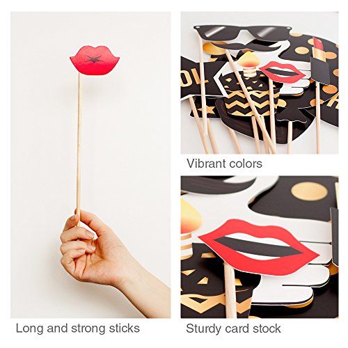 40th Birthday Photo Booth Props Fabulous Forty Party Decoration