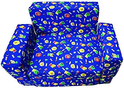 Samaira Sunshine Novelty Kids Soft Foam Sofa Cum Bed (Multicolor)