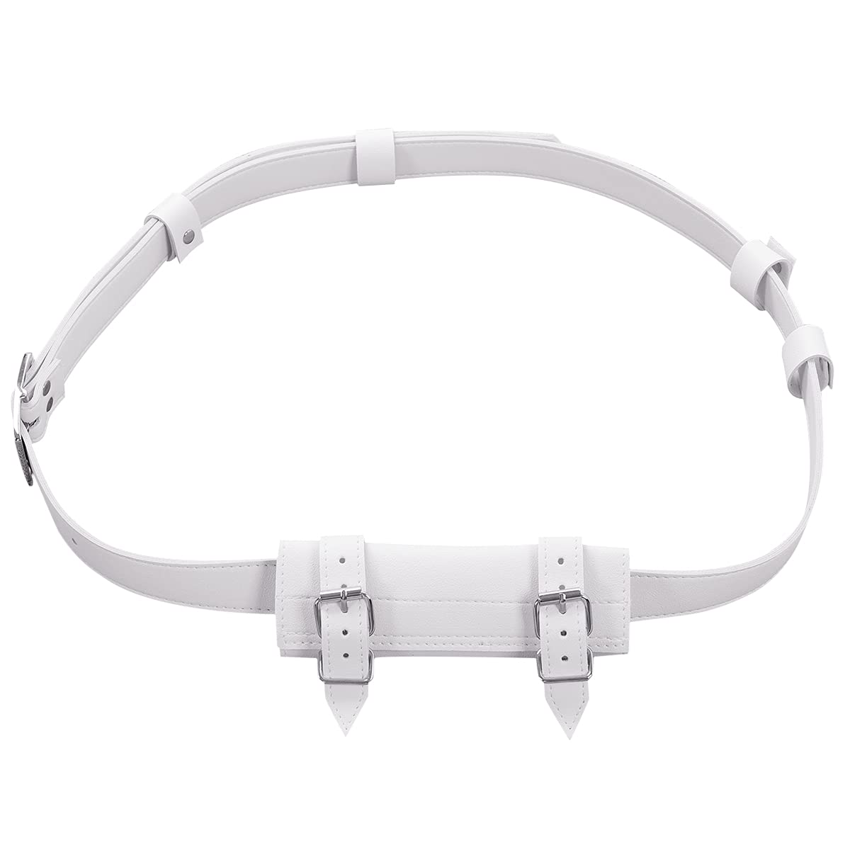 BLESSUME Swords Black Frog Holster with Belt Medieval Rapier Cross Lacing Holder Belt