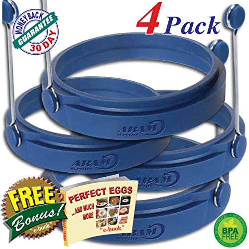 Professional Silicone Egg Ring, Pancake Mold Egg Mold for Breakfast