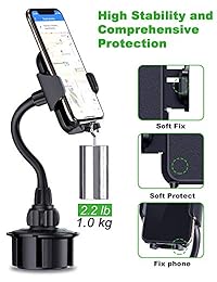 Kinhan - Soporte de teléfono móvil para coche XL y XLL