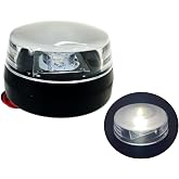 Pactrade Marine Boat WakeTower All Round Anchor Light LED Navigation Light Bimini Lights Nature White PC Plastic Housing Black Wake Tower Signal Light 120 Degrees Beam Angle Surface Mount