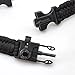 Emergency Paracord Bracelets, Emergency Kit with Thermometer Fire Starter Scraper Whistle Kit-Parachute Cord-Escape Survival Gear Pack (Black 1PCS)