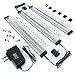 EShine 3 Panels LED Under Cabinet Lighting, with IR Sensor! Hand Wave Activated - Bright, Strong and Stable - Easy to Install, Screw and 3M Sticker Options Included - Deluxe Kit, Warm White