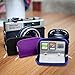 HONSKY 5 Sets 22 Slot SD CF SDHC SDXC MMC Micro SD Camera CompactFlash SecureDigital Memory Card Carrying Cases Holder Wallet Bag for Media Storage Organization - Black, Purple, Blue, Grey, Green