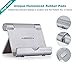 Aibocn Upgraded Multi-Angle Aluminum Stand for Tablets Smartphones and E-readers Compatible With Apple iPhone iPad Air iPod Samsung Galaxy / Tab HTC Google Nexus LG OnePlus and More, Silver