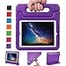 NEWSTYLE Apple iPad 2 3 4 Shockproof Case Light Weight Kids Case Super Protection Cover Handle Stand Case for Kids Children for Apple iPad 4, iPad 3 & iPad 2 2nd 3rd 4th Generation (Purple)