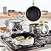 Circulon Genesis Stainless Steel Nonstick Frying Pan / Fry Pan / Skillet - 8.5 Inch, Silver