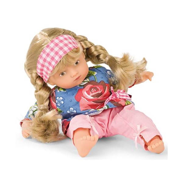 Götz 1987229 Mini-Muffin Roses Garden Puppe - 22 cm große Babypuppe, gemalte braune Augen, Blonde Haare…