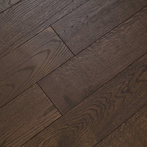 European White Oak Smoked Dark Brushed Oiled Hardwood Floor (Sample)