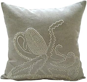 Amazon Com The Homecentric Decorative Ecru Designer Toss Pillows