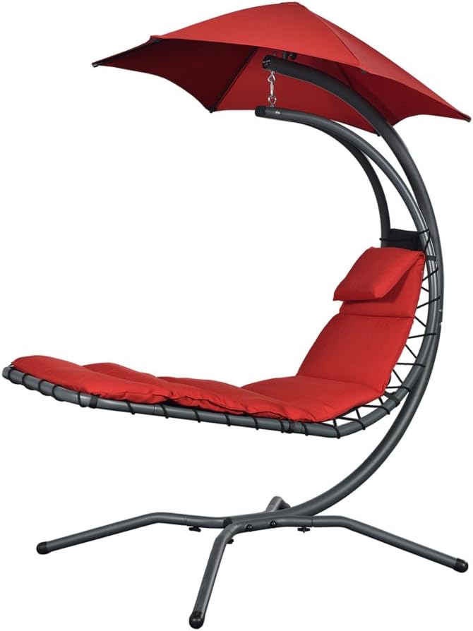 Chaise Longue Suspendue Nest Move Coloris Rouge Prosolis Amazon.fr Jardin