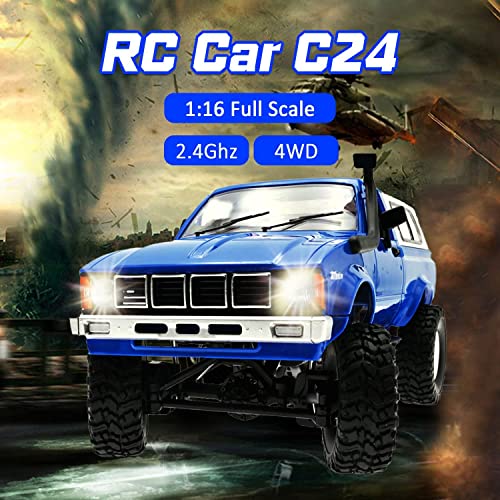LEOSO WPL C24 Crawler RC Car 1/16 RC Rock Crawler RC Truck 4x4