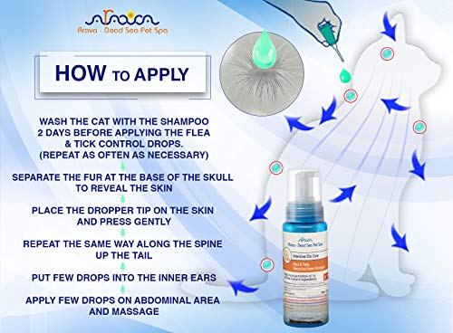 Arava Flea & Tick Prevention for Cats - 4-Doses – Puppy & Cat Flea Treatment - Botanical Flea & Tick Control Drops Repel Pests with Natural Oils – 100% Safe for Pets - Enhanced Defense & Prevention - Thumbnail 4