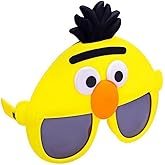 Sun-Staches Official Sesame Street Sunglasses | Ernie, Bert, Elmo, Cookie | Costume Accessory Mask | One Size Fits Most