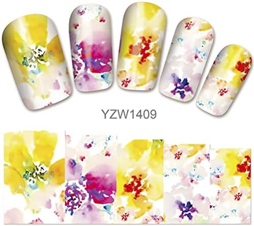 1 sheet nail sticker pop water transfer nails decals beauty YZW1406-YZW1410