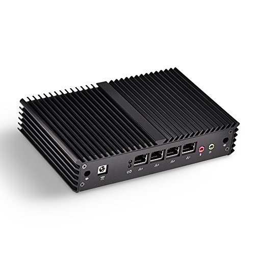 Firewall Pc Qotom-Q350G4Y Intel Core I5-4300Y 3M Cache,Up to 2.3Ghz AES-NI, Barebones 4 Intel LAN,Used As A Router/Firewall/Proxy/WiFi Access Point