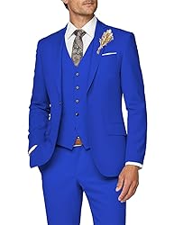 Wangyue Men Suit 3 Piece Suits for Men Wedding