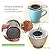 Tea Infuser - Stainless Steel + Tea Scoop Spoon – Easy to Use - Brew in Standard to Large Mugs, Extra Fine Mesh Strainer to Filter Loose Leaf Tea – Long Cool Touch Handle