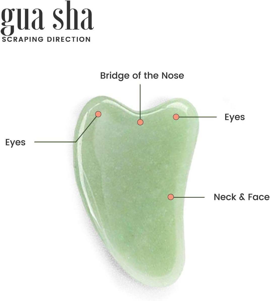 ROSELYNBOUTIQUE Gua Sha Facial Tools & Face Roller for Wrinkless Natural Skincare Tool Jade Roller Guasha Tool for Face Facial Massager (Green) - Image 4