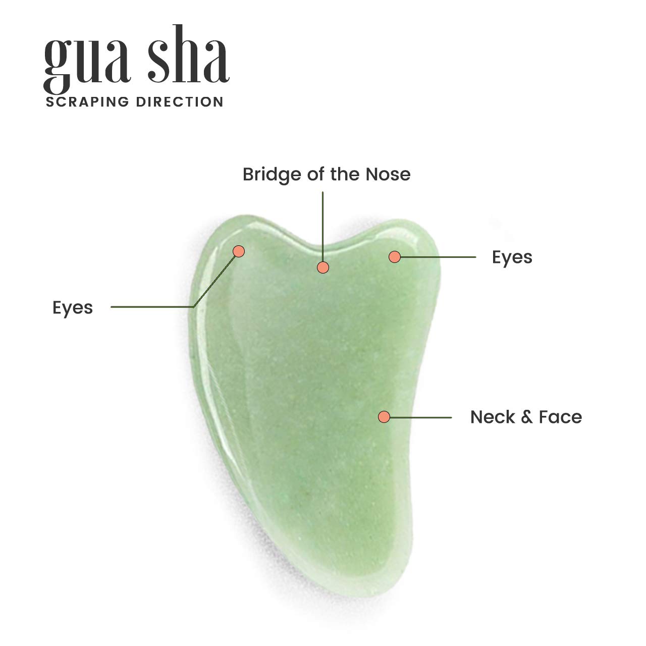 RoselynBoutique Jade Roller for Face and Gua Sha Set - Beauty Cosmetic Facial Skin Roller Massager Tool - Original Handcraft Natural Green Jade: Beauty