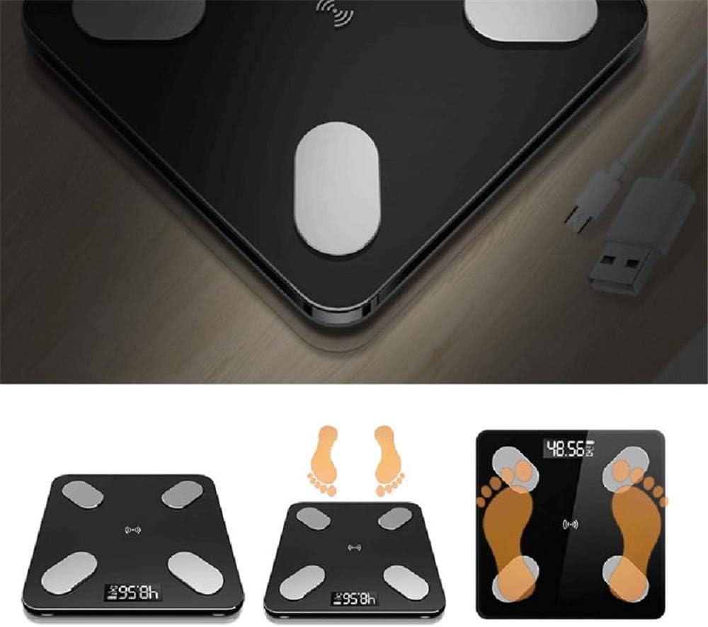 HLDUYIN Bathroom Scale Intelligent Body Fat Scale Electronic Scale Household Scale Bluetooth Adult Fat Scale Multifunctional Weight Scale Accurate Readings