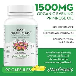 Organic Evening Primrose Oil Capsules 1500mg - EPO