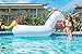 CAPTAIN FLOATY Giant Inflatable Unicorn Pool Float, Pool Toy, Huge 8-Foot Floatie (Giant Raft)