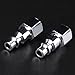 PowRyte 1/4-Inch Industrial Stainless Steel Quick Coupler Plugs Set - 1/4-Inch NPT Female Thread, 2-Pack