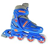 Crazy Skates 148 Kids Adjustable Inline Skate - Adjusts 4 Sizes (148BO)