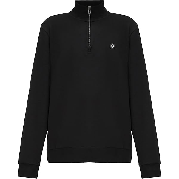 Lacoste Men's Men's High-Neck Zip-Up Fleece Sweatshirt