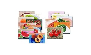 Stages Learning Fruits & Vegetables Posters Real Photo Classroom Decorations for Preschool Bulletin Boards & Circle Time 10 Large Picture Cards
