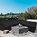 Linkool Upgrade Patio Furniture Sectional Couch Covers,Outdoor Waterproof L Shaped,Right Facing All Weather Protection