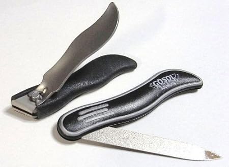 Amazon ゲーゾル 独 Gosol ネイルクリッパーパワー爪切 折りたたみ爪ヤスリ付 爪飛防止コンテナ付 ゲーゾル 爪切り 通販