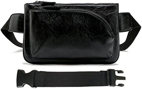 YingOnly Synthetic Leather Waist Pack Sling Pocket Chest Bag Multi Pockets Belt Pouch