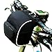 Bicycle front handlebar storage bag Cycling presented rain cover Outdoor (Black) RUKEYthumb 1