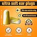 AMTOOCH Slim Fit Soft Foam Earplugs, 32dB Highest NRR, 50 Pairs, Small Ear Plugs for Hearing Protection, Noise Reduction, Hunting Season, Sleeping, Snoring, Working, Shooting, Travel, Concert