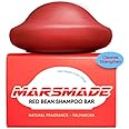MARS MADE Red Bean Shampoo Bar 2.0 - Hydrating & Moisturizing Natural Hair Soap Bar Shampoo for Hair Color & Scalp Nourishment - Bathing Soap Solid Shampoo for All Hair Types (120g, 4.23oz)