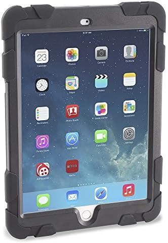 Caseiopeia 360 Rotating Kickstand Rugged Case with Screen Protector for iPad Air 2 (KSR-IPA2-BLK)