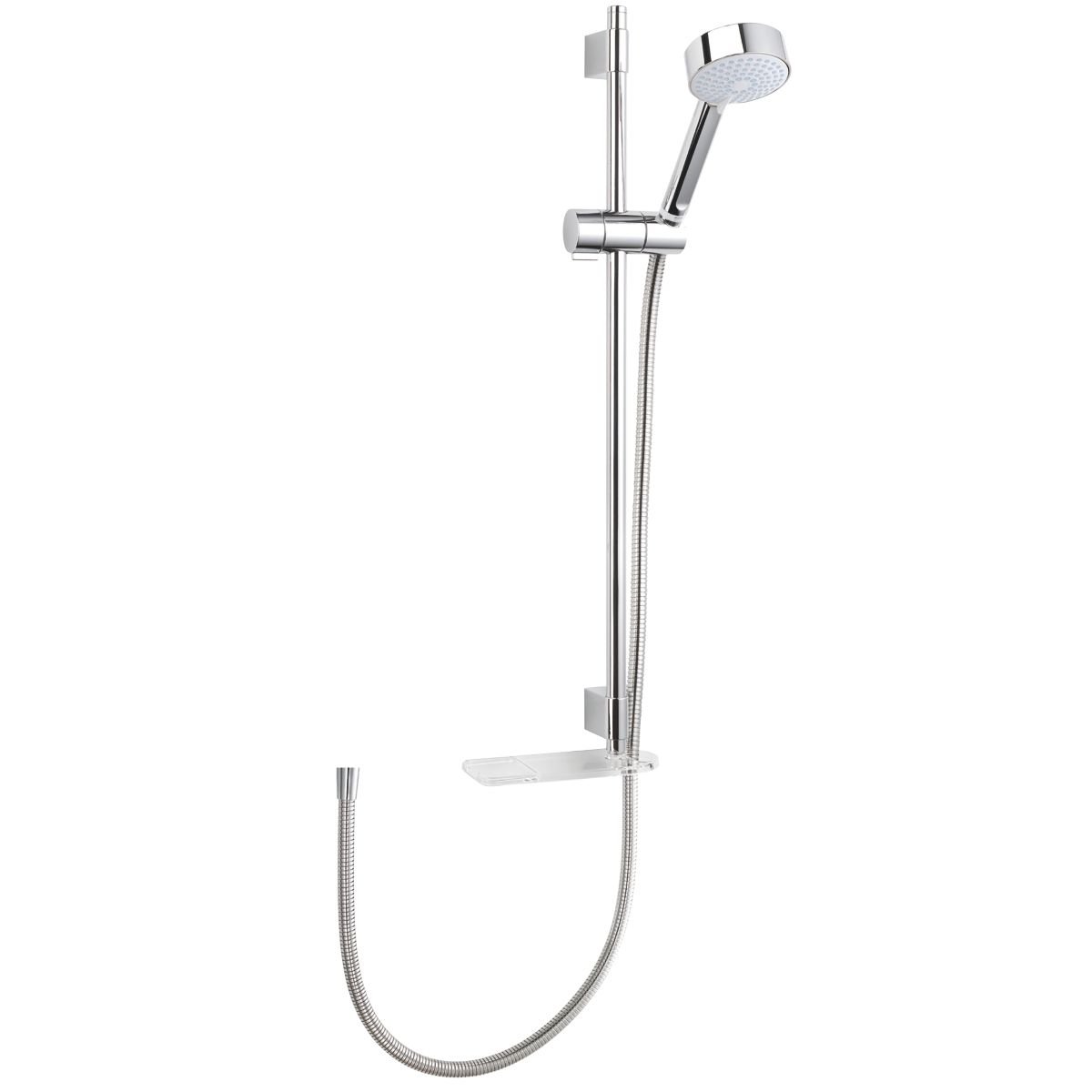 Mira Showers Beat Fittings Kit with Shower Head & 1.25M Shower Hose Chrome 2.1703.016