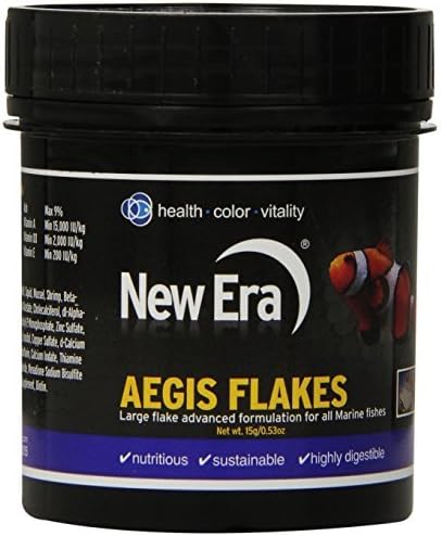 New Era Aquaculture Marine Aegis Flakes for Fishes, 15gm by New Era Aquaculture