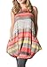 Poulax Womens Floral Sleeveless Lightweight Loose Tunic Tank Top with Pockets (L=US12-14, W-Orange)